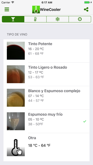 WineCooler enfriador de vino con tempori