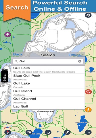 Gull Lake - Pilsbury offline chart for lake & park screenshot 4