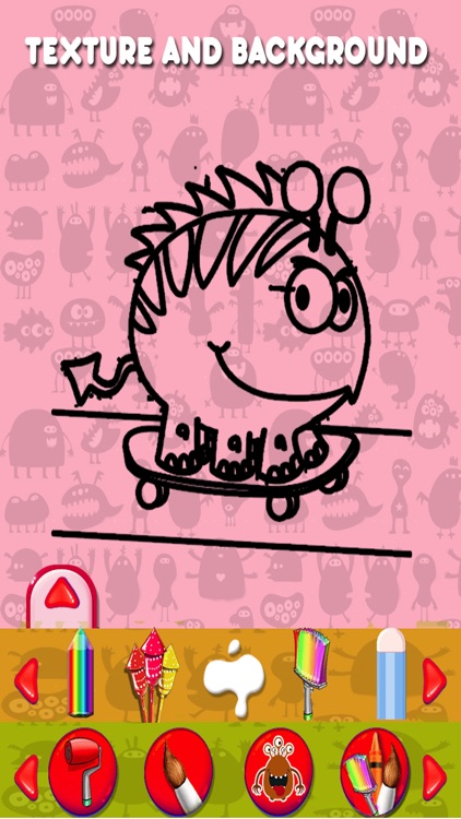 Monster Kids Coloring Book Pro screenshot-3