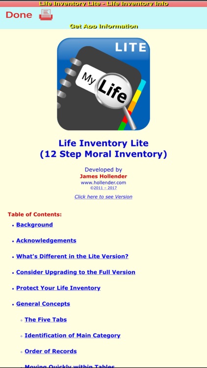 Life Inventory Lite with optional Mock data