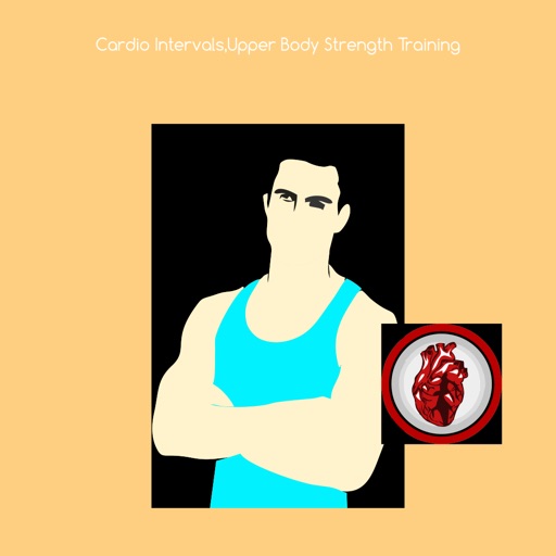 Cardio intervals upper body strength training icon