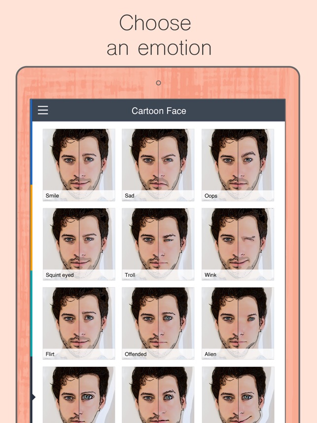 Accept. The cartoon facial emotions That would cartoon facial emotions agree