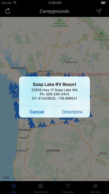 Washington – Campgrounds & RV Parks