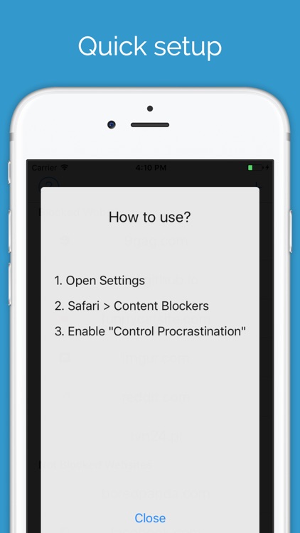 Control Procrastination block distracting websites