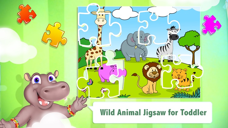 Wild Animal Jigsaw Puzzles for Toddlers