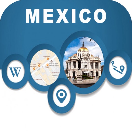Mexico City Mexico Offline City Maps Navigation icon