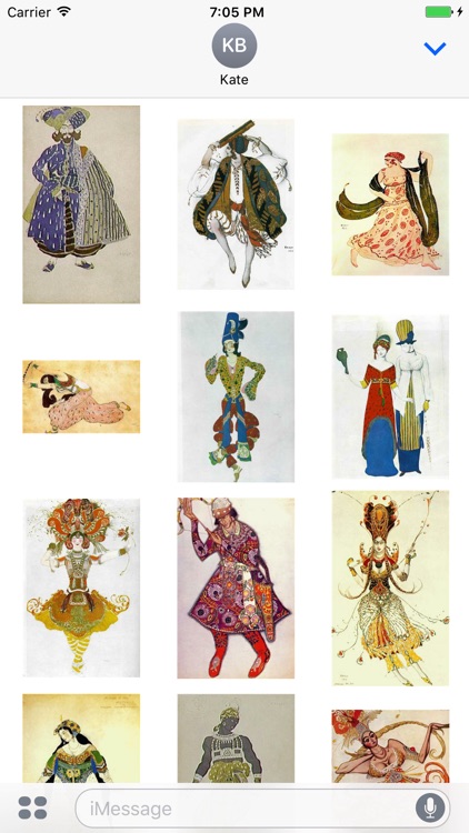 Leon Bakst Artworks Stickers