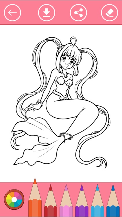 Mermaid Princess Coloring Book: Learn to color screenshot-3