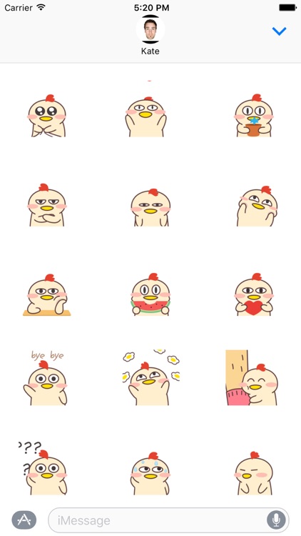 Baby Chicken Go Animated Stickers