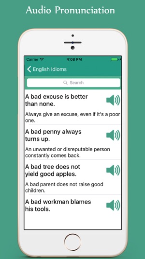 English Idioms - English Proverbs Slangs and Verbs(圖4)-速報App