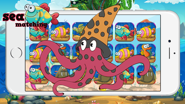 Sea Animal Match - Cards Matching Games Kids(圖2)-速報App