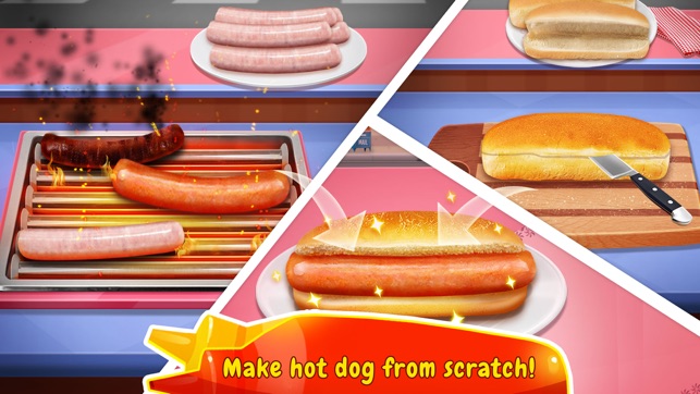 Hot Dog Maker - Free Food Cooking Games Boys Girls(圖1)-速報App