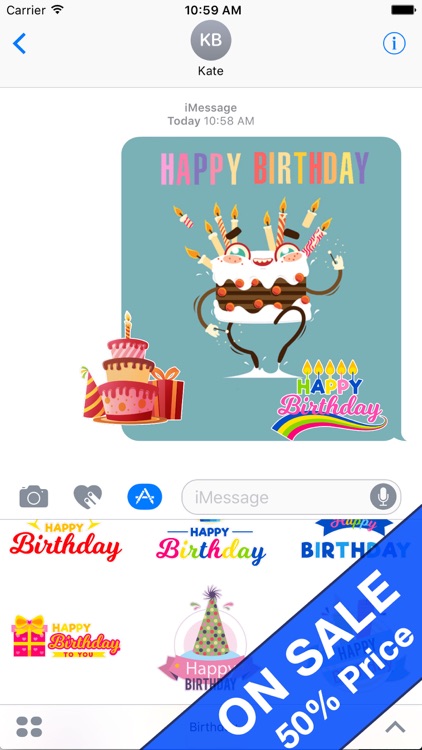 Blinking Celebrations Animated Stickers