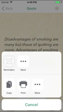 Game screenshot Stop Smoking Quotes hack