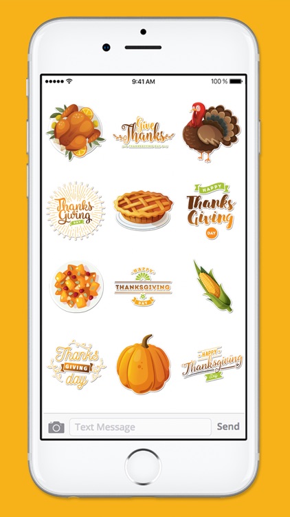 Happy Thanksgiving Fall and Autumn Sticker Pack