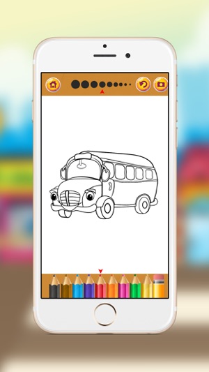 Vehicles Coloring Book for Kids & Toddle