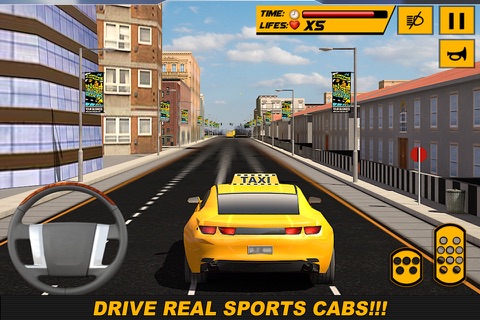 Extreme Taxi Car Drive 3D: Crazy Driver Simulator screenshot 2