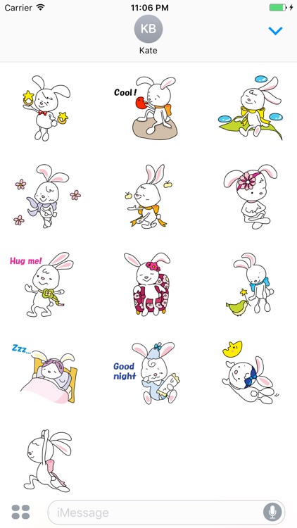 Cornelius The Cutest Bunny English Stickers