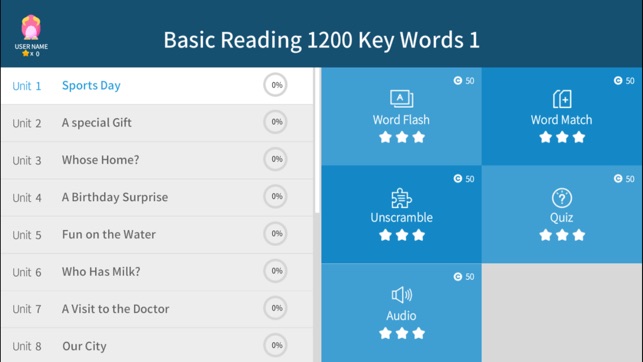 Basic Reading 1200 Key Words 1(圖3)-速報App