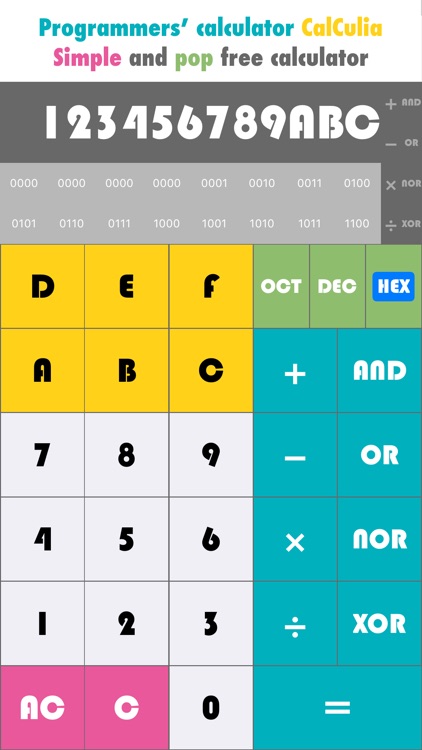 Programmer calculator CalCulia