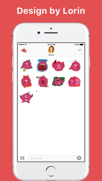 Pinky stickers by Lorin