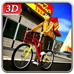 Bicycle Pizza Delivery Boy  Riding Simulator