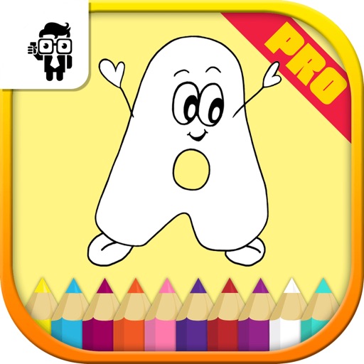 Alphabets Kids Coloring Book Pro Icon