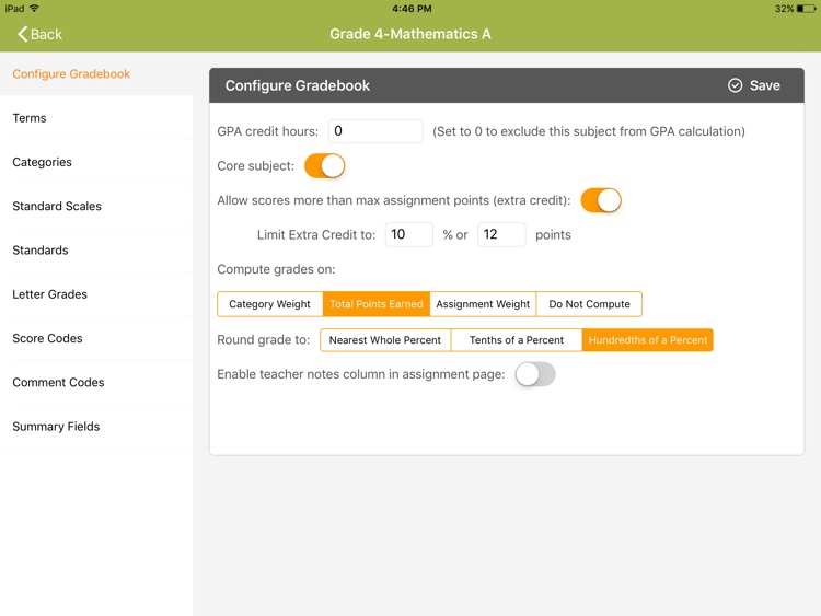 SchoolSpeak Gradebook