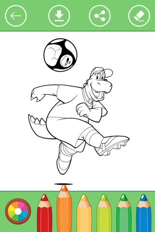 Football Coloring Book for Kids: Learn to color screenshot 4