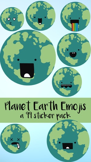 Planet Earth Emojis Emoticons Sticker Pack(圖1)-速報App