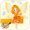 Icon Mermaid & Fairy coloring pages free Game for Girls