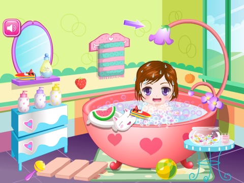 Cute Baby Bathing Game HD screenshot 2