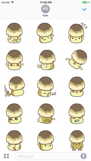 Wonwon The Straw Mushroom 2 Stickers(圖1)-速報App