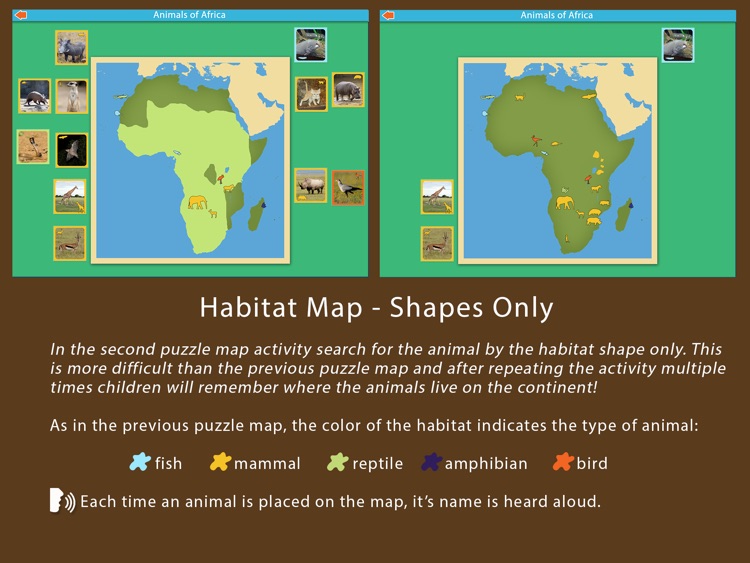 Animals of Africa - Montessori Geography screenshot-3