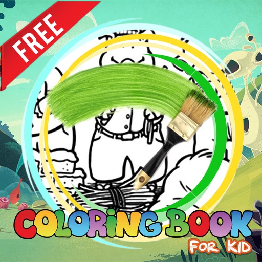 Have Fun with free Coloring Book Three Little Pigs iOS App