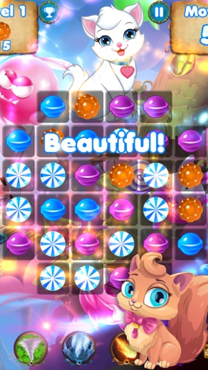 小猫粉碎 - 益智游戏与糖果和猫(圖1)-速報App