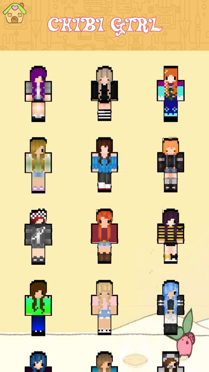 Free Chibi Skins for Minecraft Pocket Edition by Nhi Doan