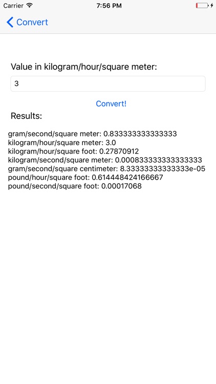 Mass flux density converter