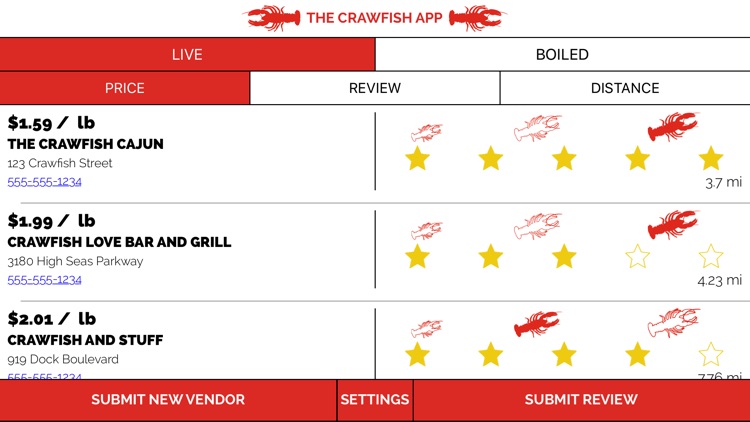 The Crawfish App