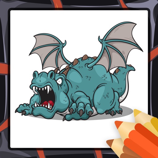Dragons Coloring Page for Kids iOS App