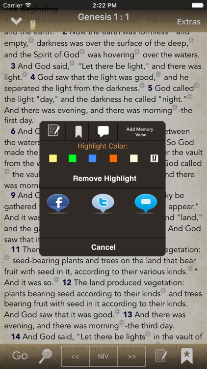 BibleScope with The Message and ERV