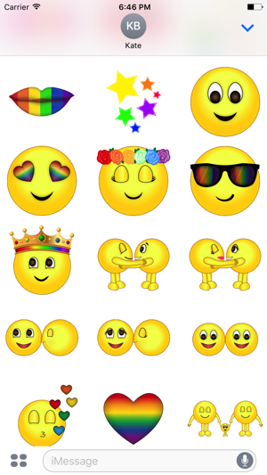 Rainbow Pack- Gay & Lesbian Emojis,Gay Flags Emoji(圖5)-速報App