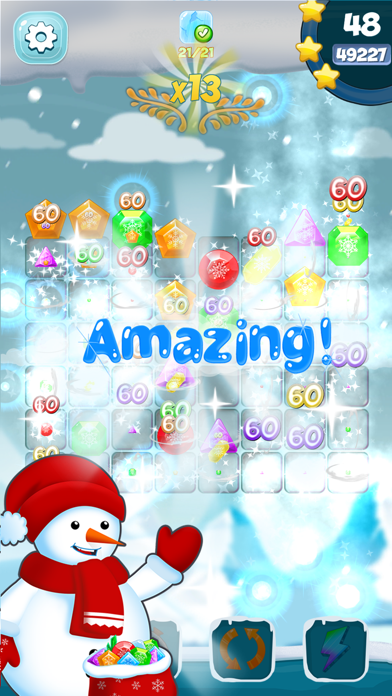 How to cancel & delete Frozen Diamond Mash: Winter Edition - Puzzle Game from iphone & ipad 2