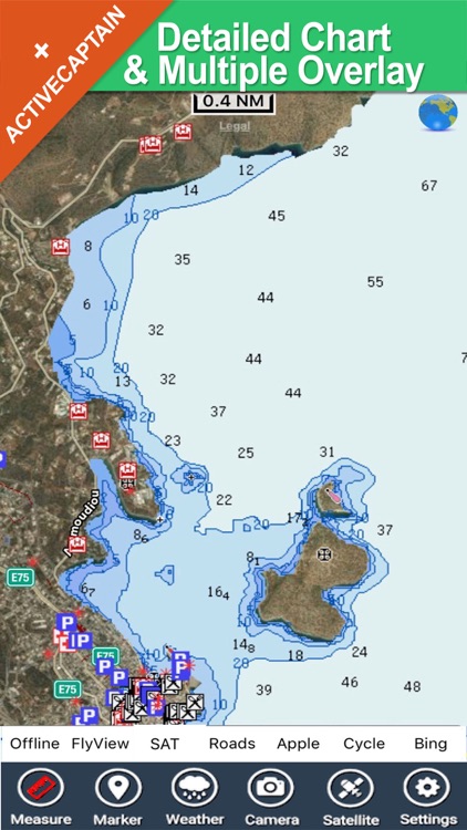 Crete (Greece) charts GPS offline maps Navigator