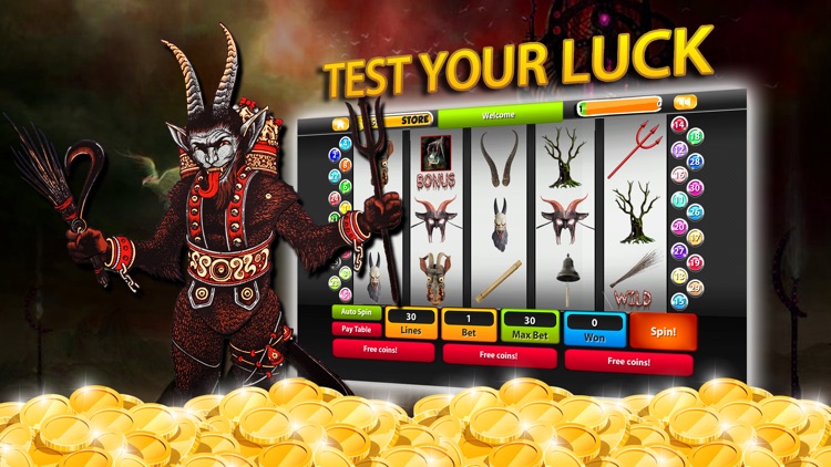A Nightmare Krampus Slot Machine- Scary casino