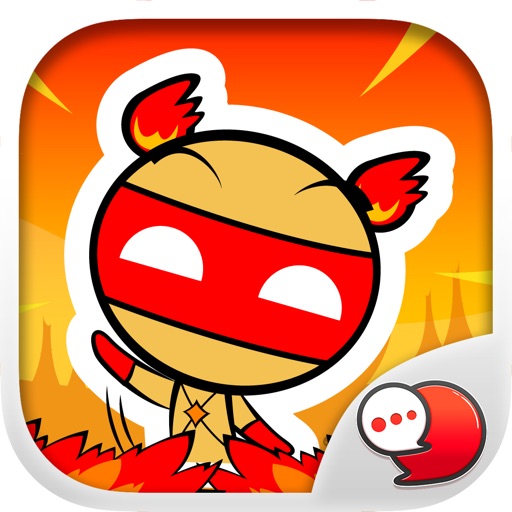 Akkie Fire Up! Sticker Emoji Keyboard By ChatStick icon