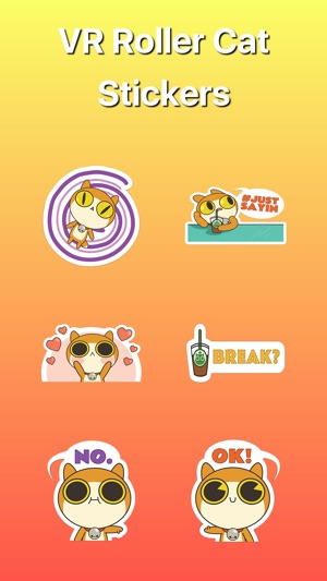 Cat Roller - VR Stickers for iMessage(圖1)-速報App