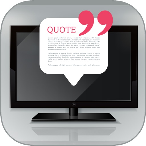 Motivational TV Quotes Quiz-Classic Artistic Lines iOS App