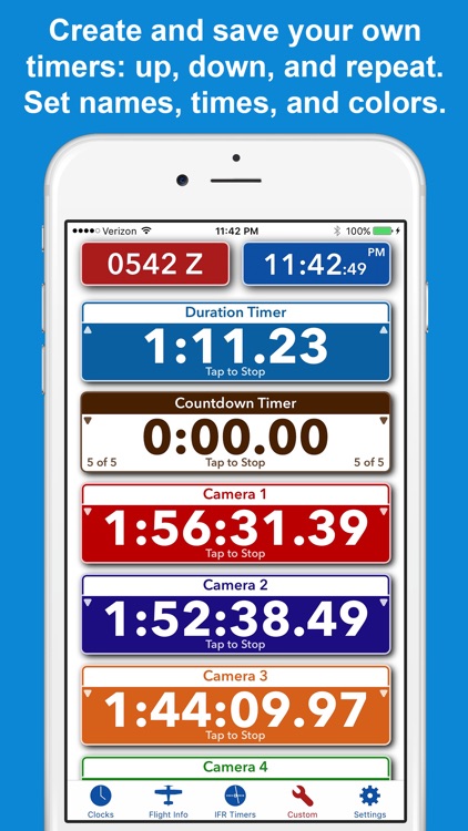 ZivTimer - Flight Timer with Zulu and World Time screenshot-4