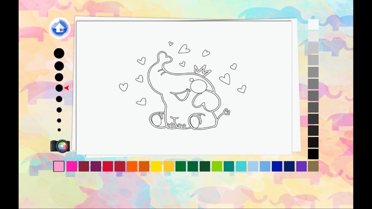 Coloring Book - Lumpy Elephant Painting For Kid screenshot-3